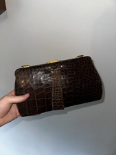 RARE, Vintage Women’s Crocodile Skin Bag, 1940/50s, Clutch