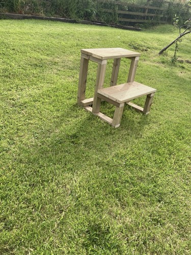 Horse timber mounting blocks - horse,