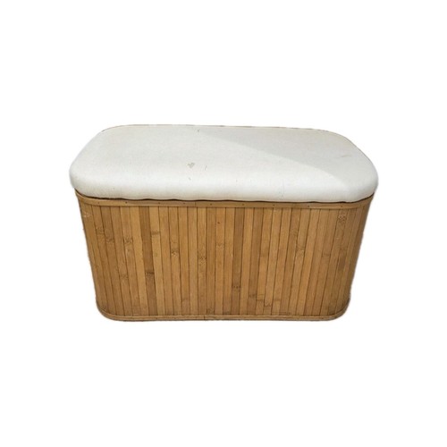 Vintage bamboo storage - vintage, ottoman