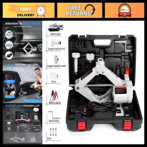 Electric scissor car jack - 3t,