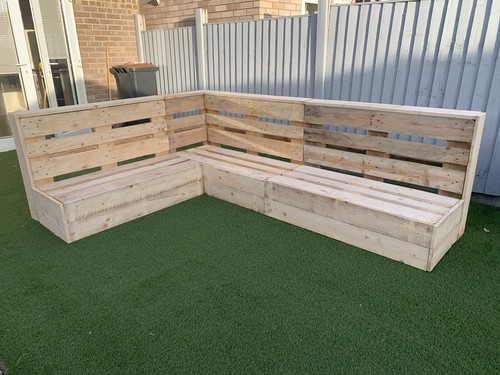 Wooden pallet garden furniture - wooden,
