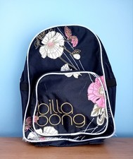 Black Billabong Back Pack Rucksack Adjustable Straps Good Condition Uni College