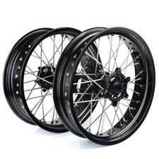 Supermoto 17x3.5/5 Black Wheel