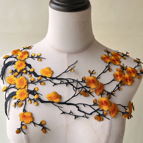 Iron flower appliqué - iron,