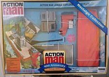 Action Man Jungle Explorer Rivercraft Accessories Set Hasbro 40th Anniversary 