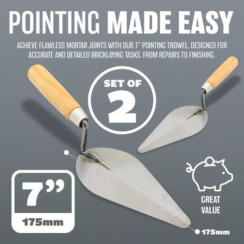 Pointing trowel wooden - 2, 7"