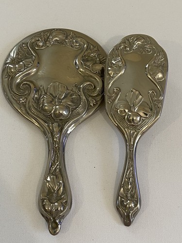 Vintage mirror brush - set,, 2