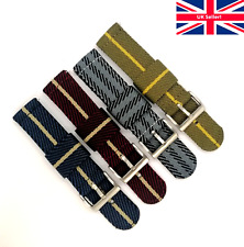Quick Release Thick Nylon Two Parts NATO Watch Strap 20mm 22mm Replacement Band