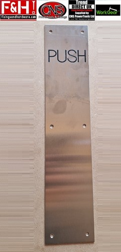 Door finger push plate - push,
