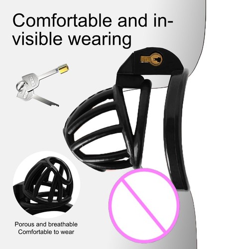 Breathable male resin chastity - resin,