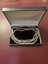 Mikimoto 43.5in Akoya Pearl Necklace, 6-6.5mm Pearls,  Sterling Silver Clasp