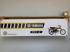 Yamaha FS1 E Banner Yellow Speedblock Motorcycle Workshop Garage Wall Display