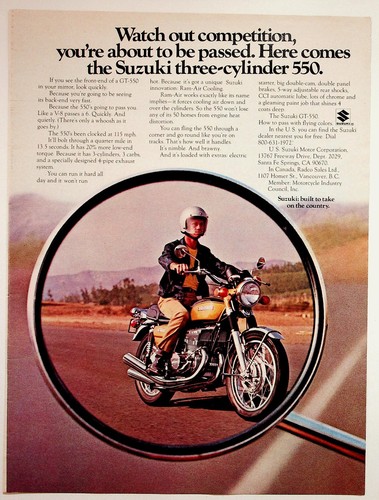 Suzuki 550 motorcycle - suzuki, gt-550