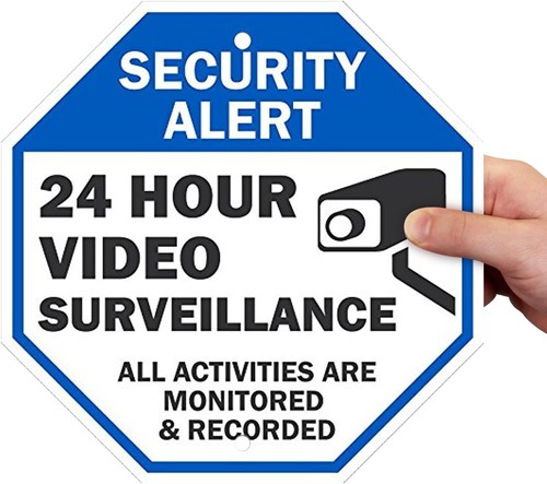 Video surveillance warning - video,