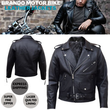Men Brando Leather Jacket