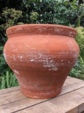 Large Vintage Hand thrown Terracotta Urn Shaped Planter