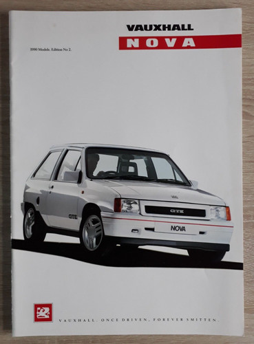 Vauxhall nova brochure - brochure, 1990