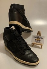 NIKE DUNK SKY HI WEDGE TRAINERS UK 8.5 644877 008 VINTAGE 2014 RARE RETRO 90S