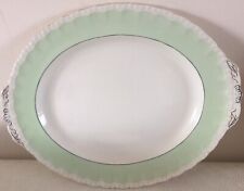 VINTAGE W.H GRINDLEY "Cream Petal" Pale Green 34 x 30cm Large Platter