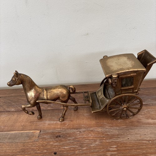 Vintage solid brass horse jib - horse,
