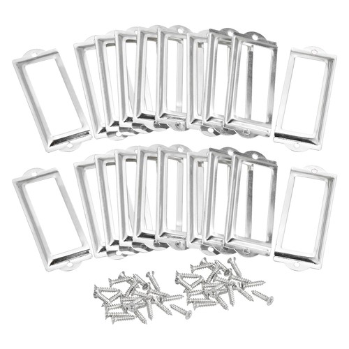 20x 83x30mm metal label holder - metal,