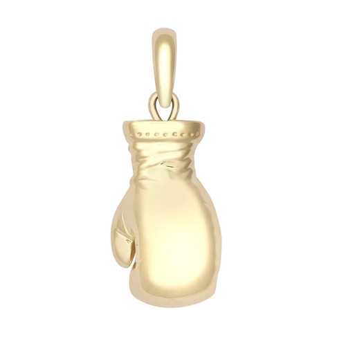 Pendant 9ct yellow gold boxing - yellow,