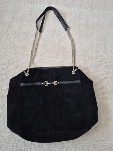 River island black suede