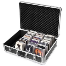 120  CD's Storage Holds Case Portable CD Carry Storage Aluminium Media Storage