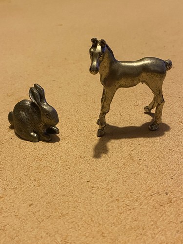 Kirk pewter vintage horse and - kirk,