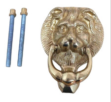 DOOR KNOCKER LIONS HEAD 4 1/4"