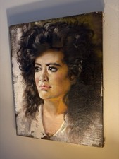 Vintage Oil Portrait Painting