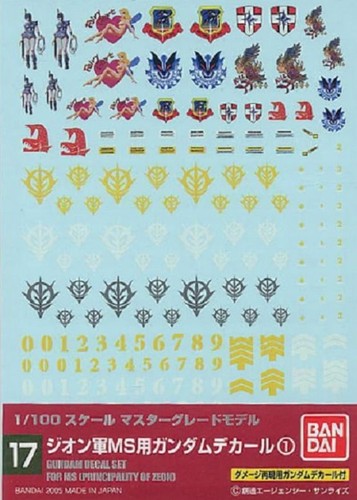 Gundam decal 017 multiuse - gundam,
