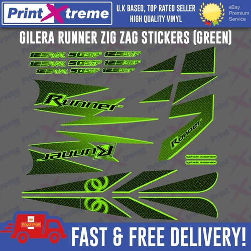 Gilera runner zig zag stickers - gilera,
