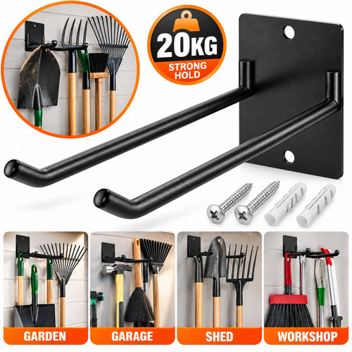 Garden tool rack wall - garden,