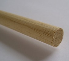 Balsa Wood Dowel - 3 x 13mm (1/2") Diameter x 36" Long - Evri Courier Shipping