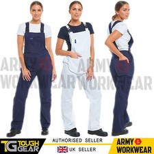 Ladies Womens Bib And Brace Painters Overalls Coveralls Dungarees Work Engineers