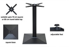 black cast iron table base