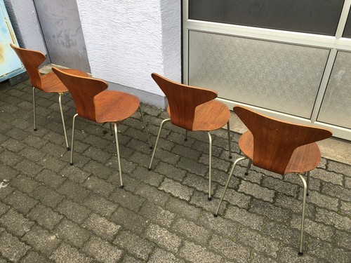 Four vintage arne jacobsen - vintage,