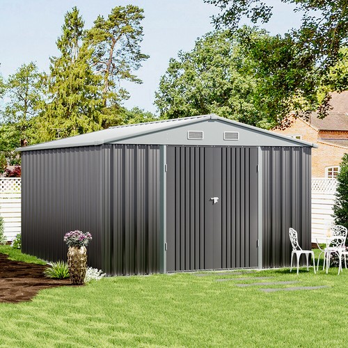 Metal garden shed - garden, apex