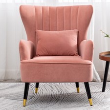 Modern Velvet Oyster Wingback