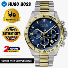 New HUGO BOSS HB1513767 Men's Hero Sport Lux Stainless Steel Chronograph Watch