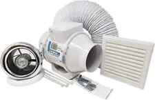 Blauberg Turbo Timer Bathroom Extractor Fan with Light - KIT-TURBO-E-100-T-LED