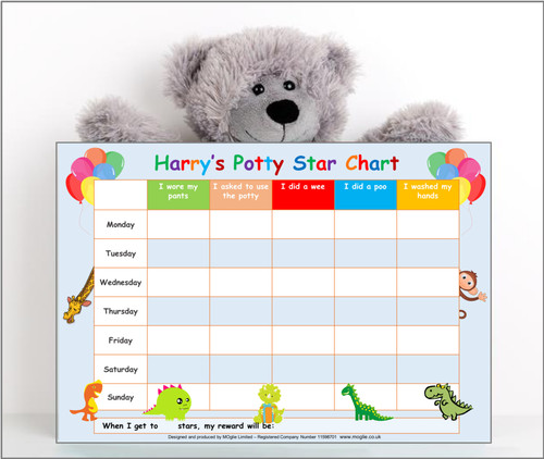 Potty training reward - reward, chart