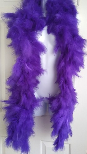 Purple marabou feather boa - marabou,