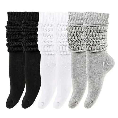 3pairs ladies slouch socks - slouch,