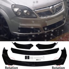 For Vauxhall Opel Zafira Gloss Black Front Bumper Spoiler Lip Splitter Body Kit