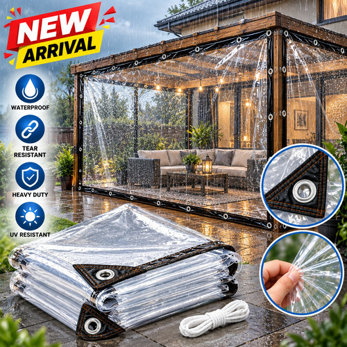 Heavy duty clear tarpaulin - heavy,