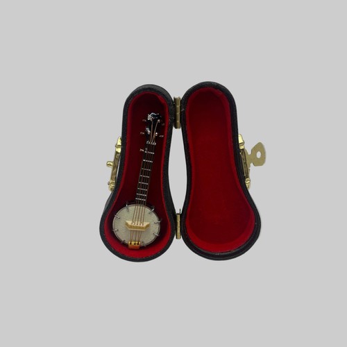 Dolls house banjo case - banjo,