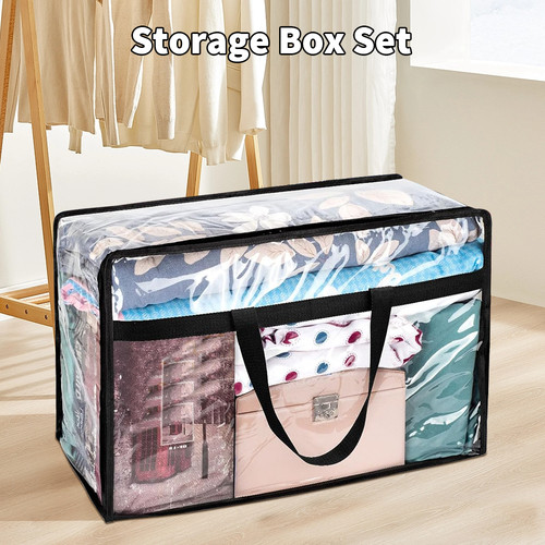 Pvc clear zipped storage - pvc,