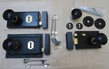 Victorian style 1900s Rim Lock Rim Knob set shed door handles retro bedroom 